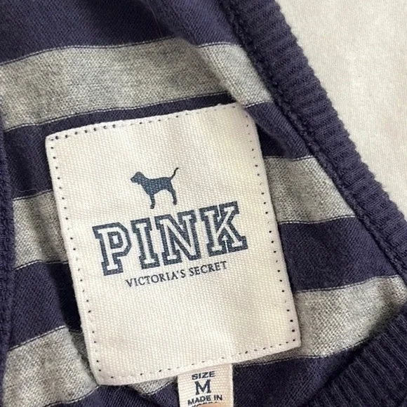 Vintage Victoria's Secret PINK babydoll Striped Tank Top - Picture 4 of 4